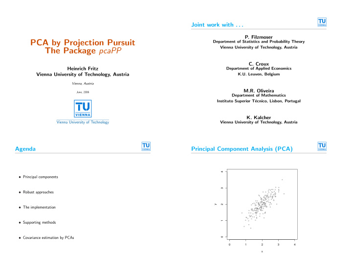 pca by projection pursuit