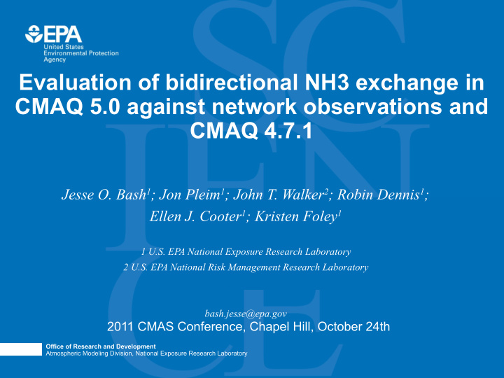 evaluation of bidirectional nh3 exchange in cmaq 5 0