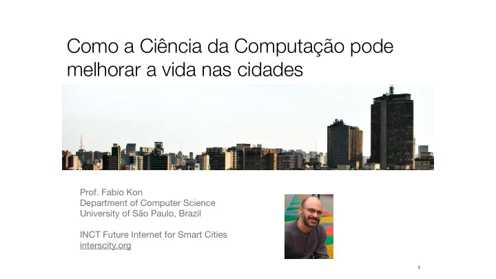 como a ci ncia da computa o pode melhorar a vida nas
