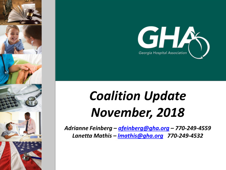 coalition update november 2018