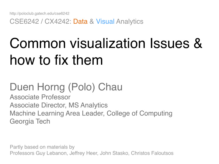 common visualization issues how to fix them