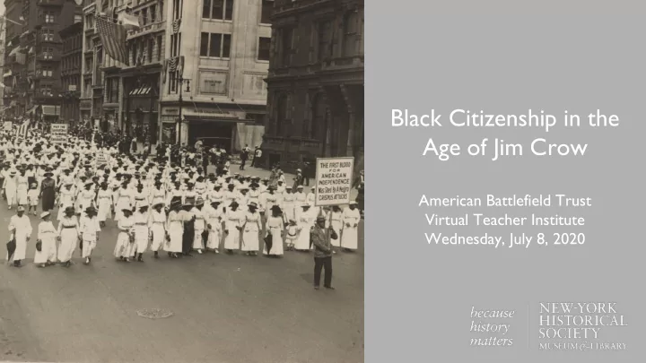 black citizenship in the age of jim crow