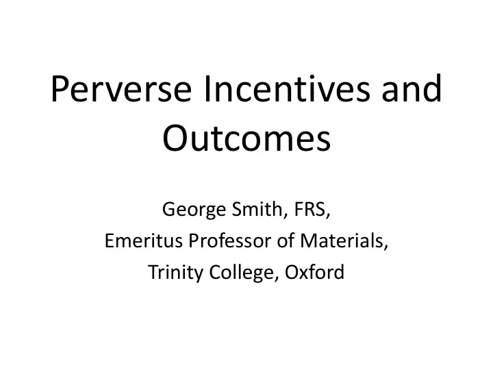 outcomes