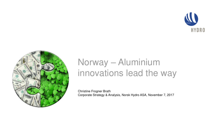 norway aluminium innovations lead the way