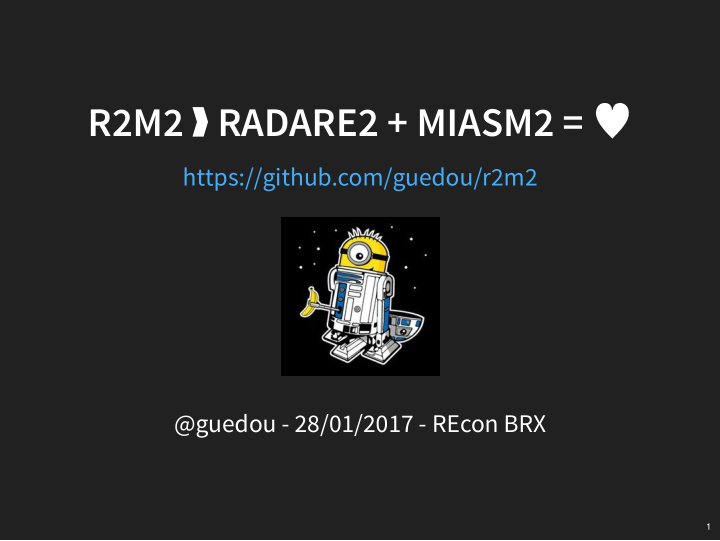 r2m2 radare2 miasm2