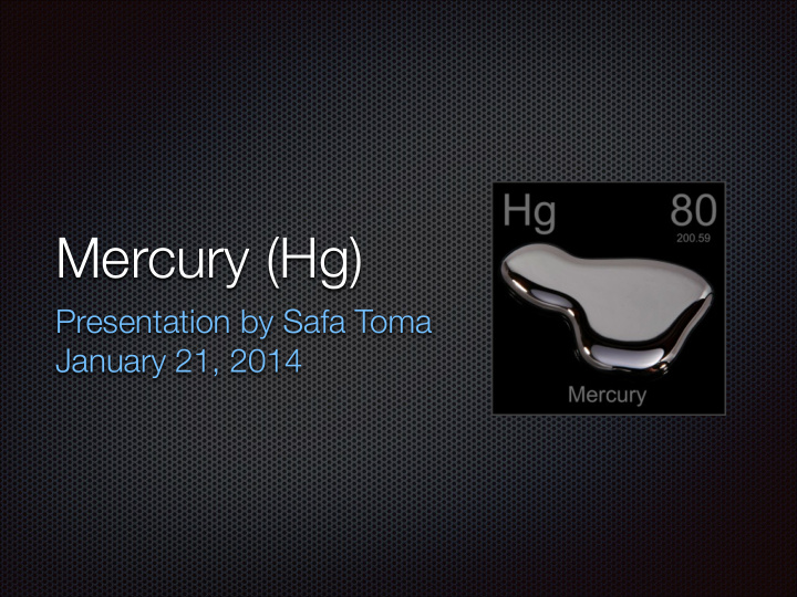 mercury hg