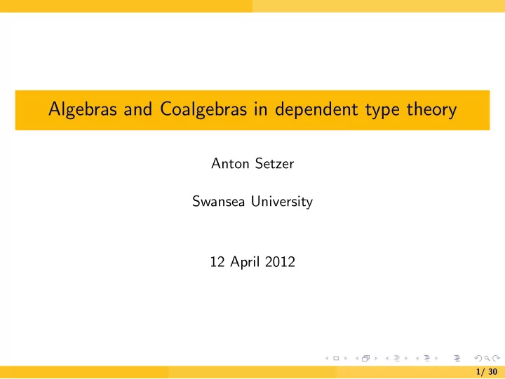 algebras and coalgebras in dependent type theory