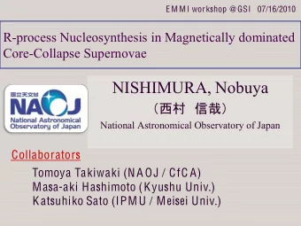 NISHIMURA, Nobuya     National Astronomical Observatory of Japan Collaborator s