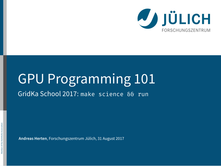gpu programming 101