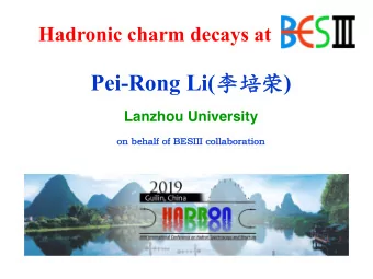 Pei-Rong Li(  )  Lanzhou University