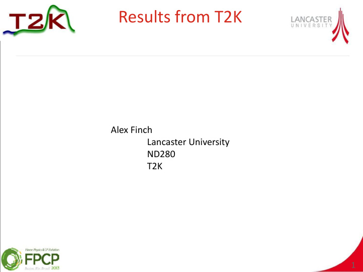 results from t2k