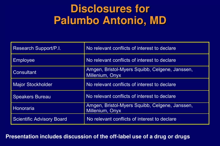 palumbo antonio md