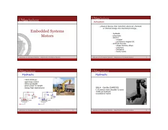 Embedded Systems  hydraulic  Motors  pneumatic  electric  stepper  permanent magnet DC