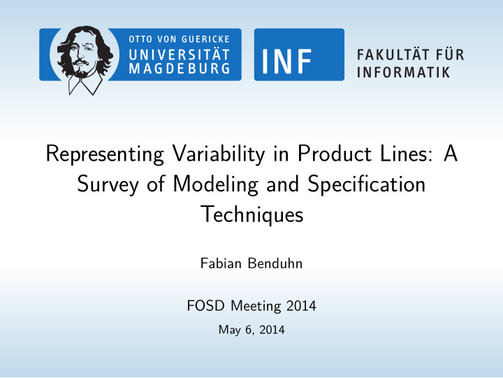 representing variability in product lines a survey of