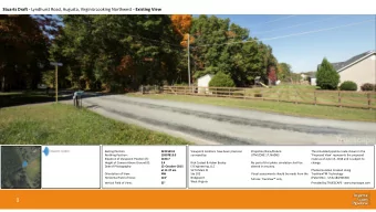 Stuarts Draft - Lyndhurst Road, Augusta, Virginia Looking Northwest - Existing View  Easting