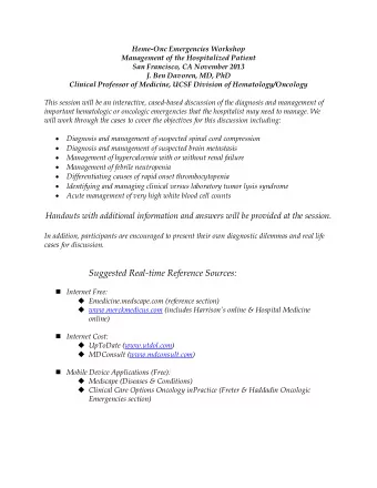 Suggested Real-time Reference Sources:  Internet Free:  Emedicine.medscape.com (reference