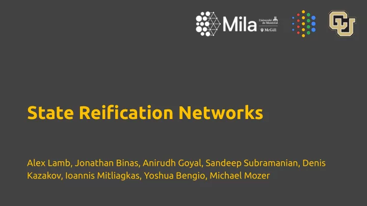 state reification networks