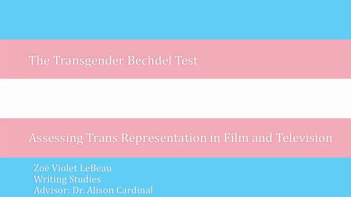the transgender bechdel test assessing trans