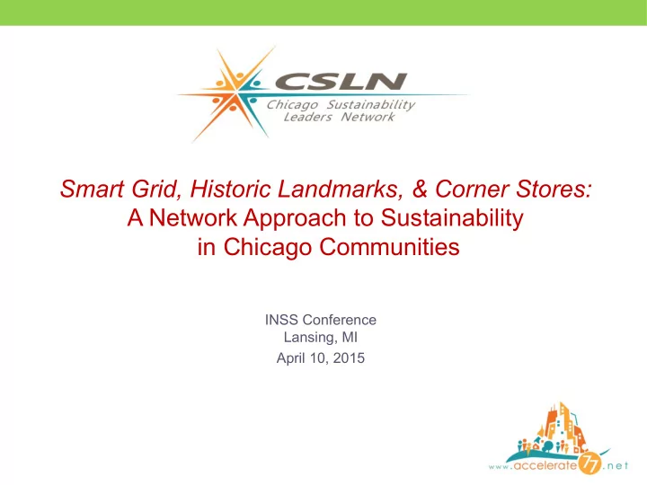 smart grid historic landmarks corner stores a network