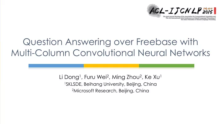 question answering over freebase with