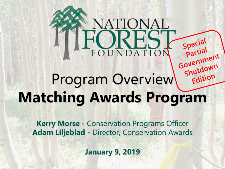 program overview matching awards program