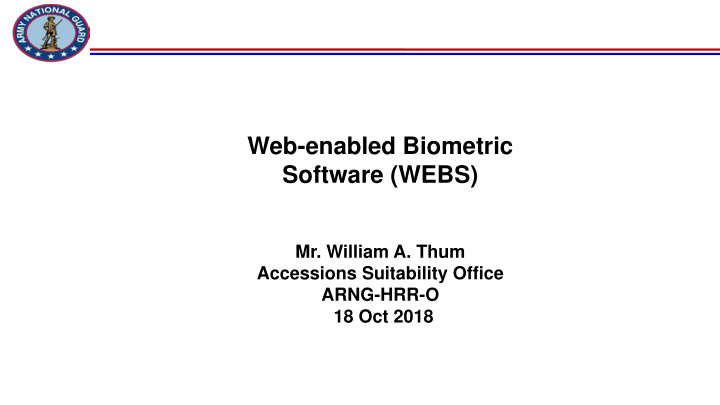 web enabled biometric software webs