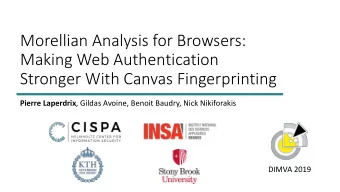 Morellian Analysis for Browsers:  Making Web Authentication  Stronger With Canvas Fingerprinting