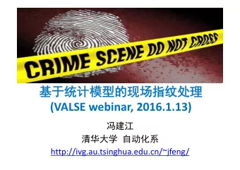(VALSE webinar, 2016.1.13)