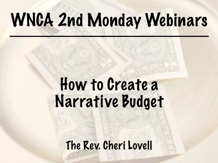 wnca 2nd monday webinars