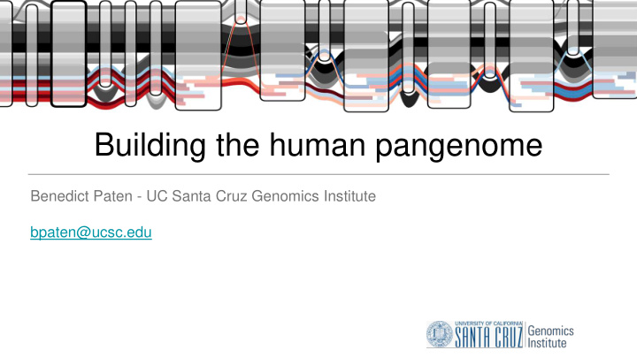 building the human pangenome