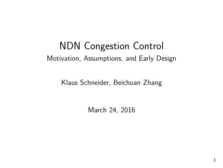 ndn congestion control