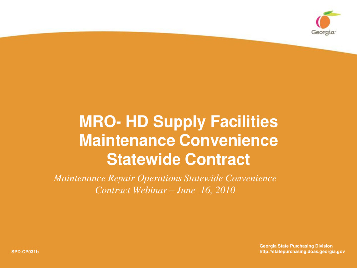 statewide contract