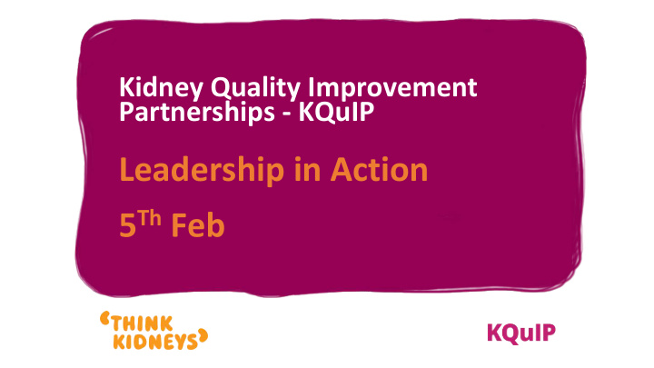 leadership in action 5 th feb
