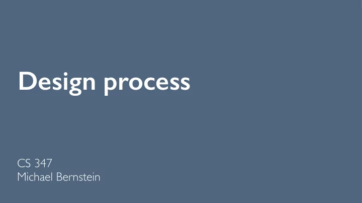 design process