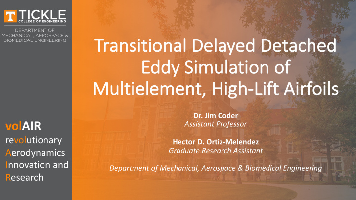 transitional delayed detached tr ed eddy simulation of mu