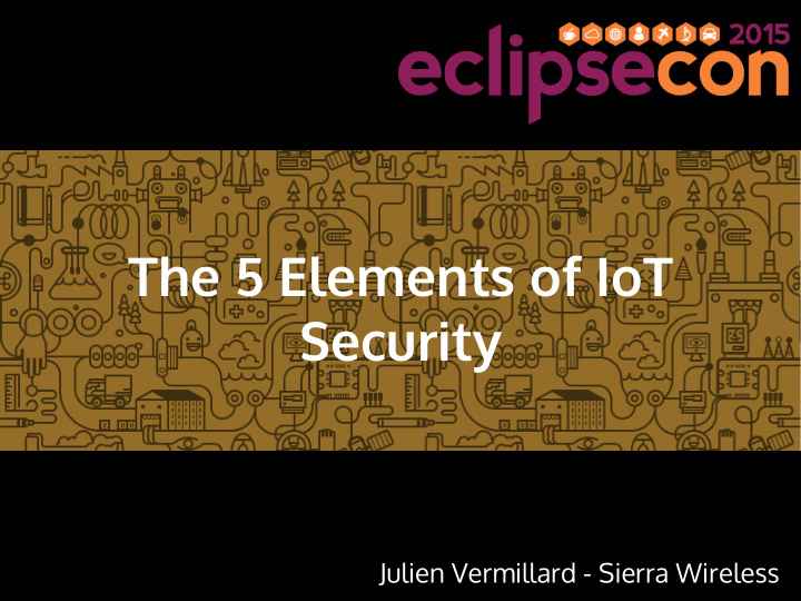the 5 elements of iot security