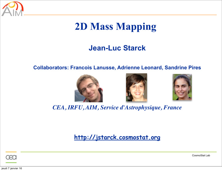 2d mass mapping