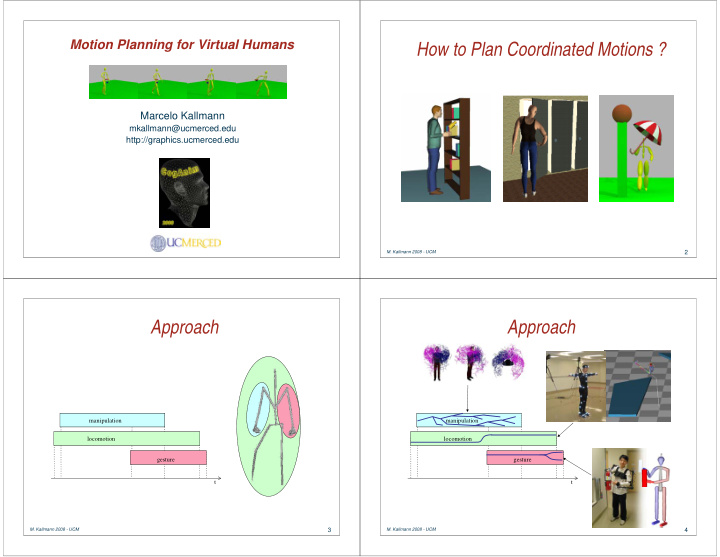 how to plan coordinated motions