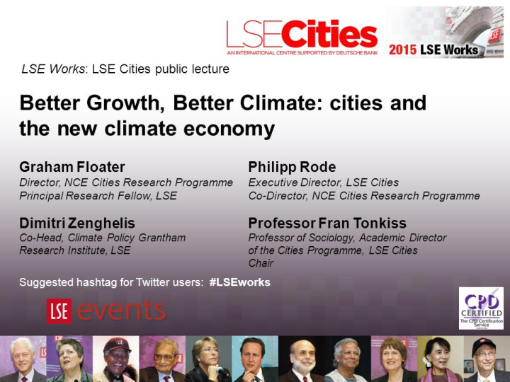cities and the new climate economy the global new climate