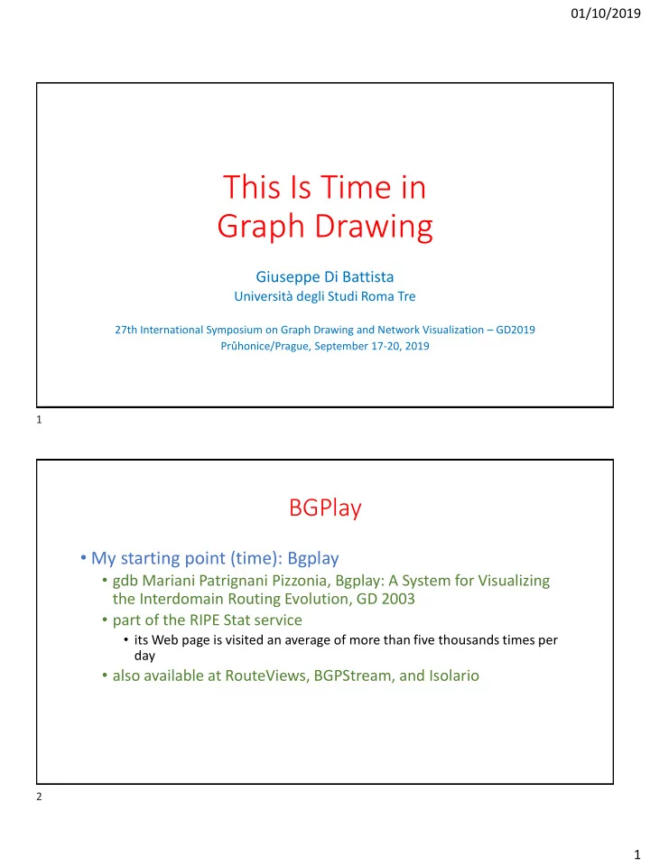 this is time in graph drawing