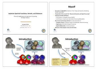 Myself   Researcher at CNR-IMATI &amp; Member of the Shape and Seman&lt;cs Modelling