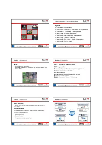 Agenda  Section 1: Introduction  Section 2: Emergency &amp; Welfare Arrangements  Section