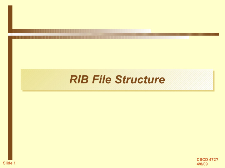 rib file structure