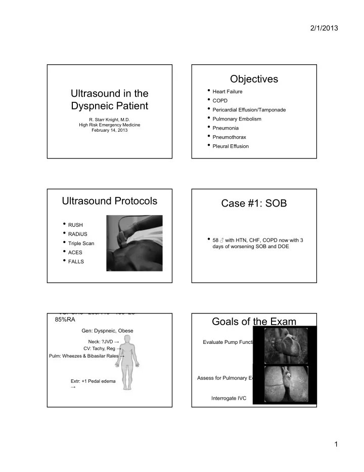 objectives