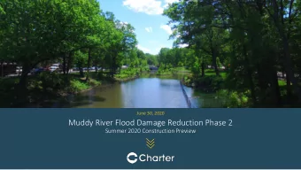 Muddy River Flood Damage Reduction Phase 2  Summer 2020 Construction Preview  Presentation Agenda