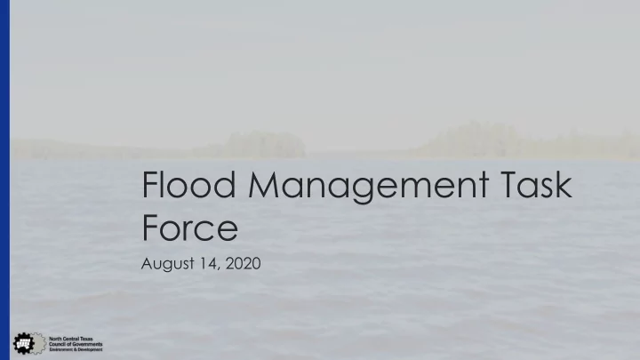 flood management task force