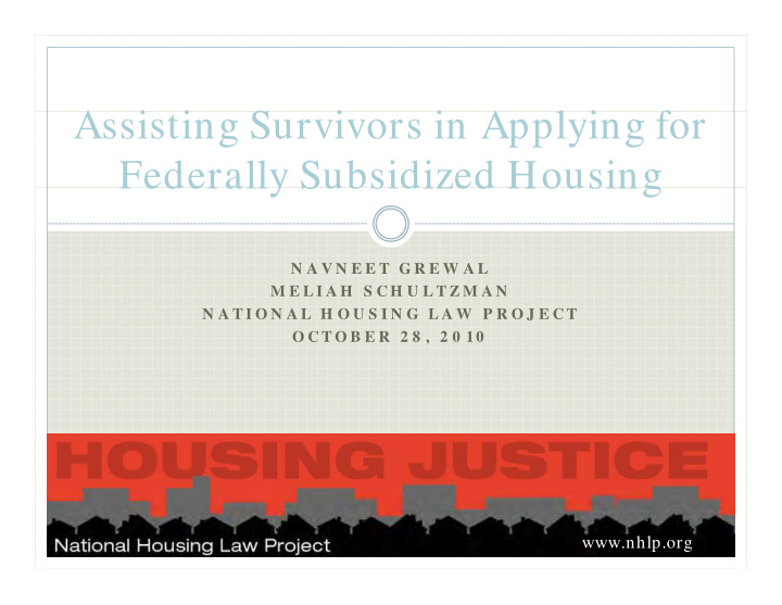 assisting survivors in applying for a i i s i i a l i f