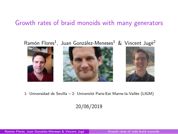 growth rates of braid monoids with many generators