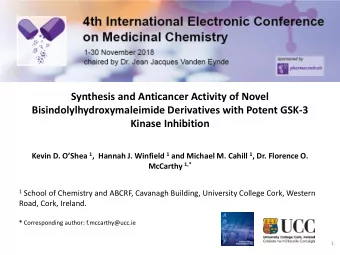 Synthesis and Anticancer Activity of Novel  Bisindolylhydroxymaleimide Derivatives with Potent