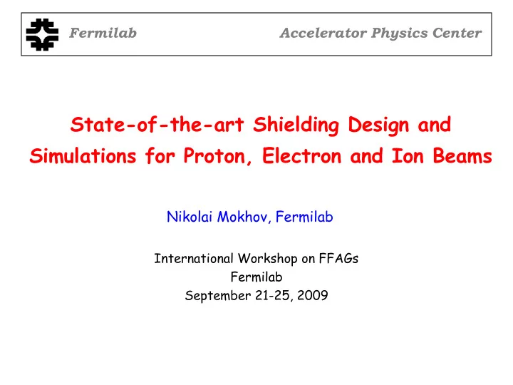 state of the art shielding design and